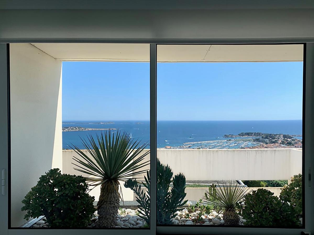Design Apartment - Pool, Large Terrace And Panoramic Views Of Mediterranean Bandol Exterior foto